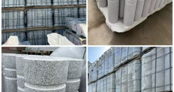 伊春 芝麻白花岗岩挡车柱、隔离柱多少钱