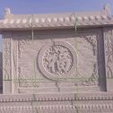 伊春 芝麻白花岗岩屏风，照壁，影壁
