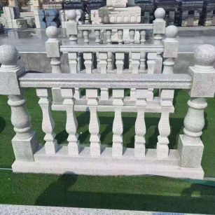 伊春 别墅石材栏杆特写