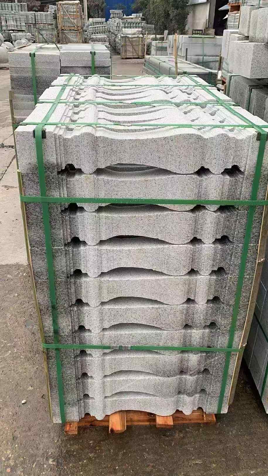 伊春 芝麻白方形拉丝面，栏杆花瓶柱