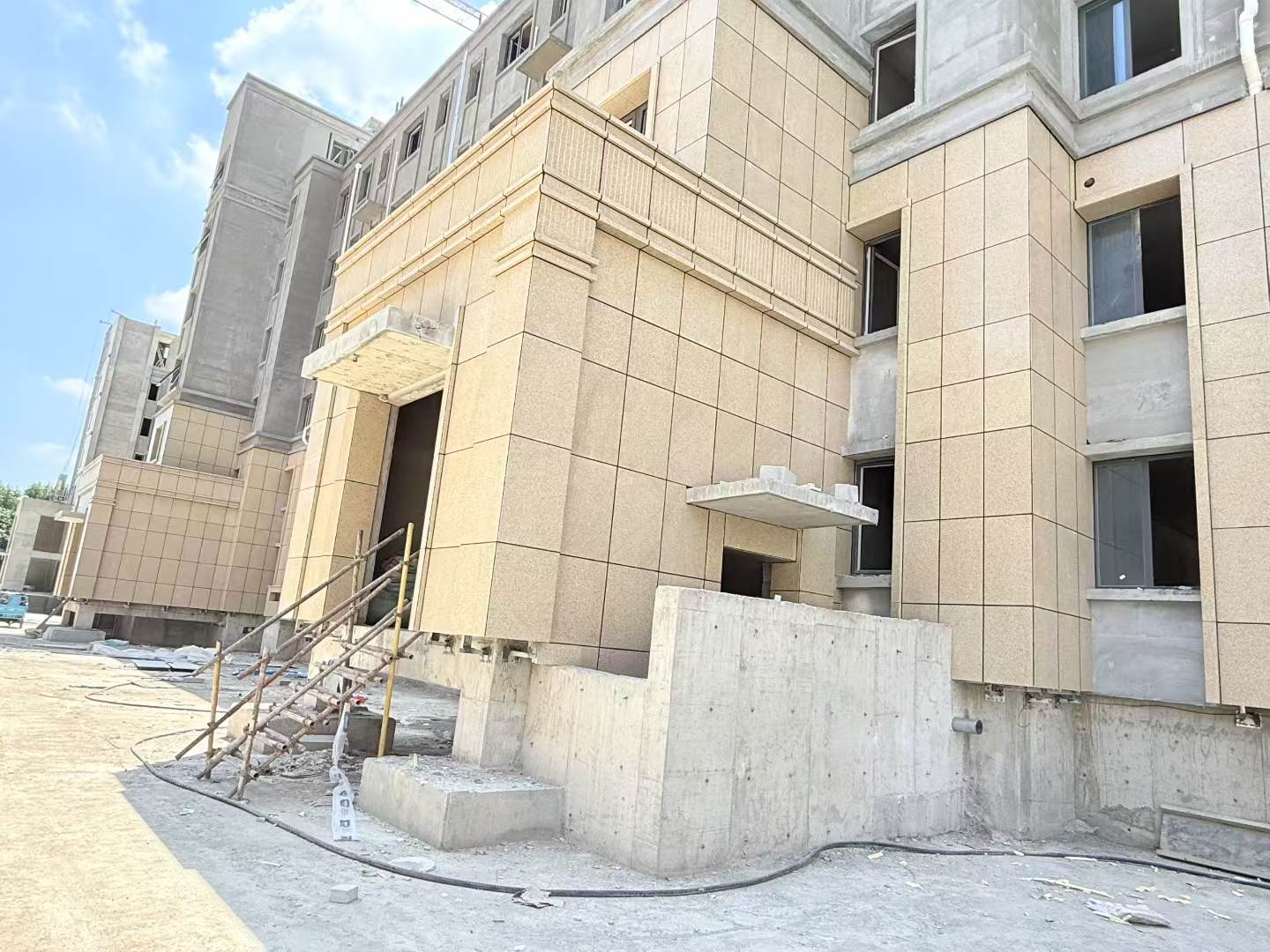 伊春 黄金麻干挂，工地实拍